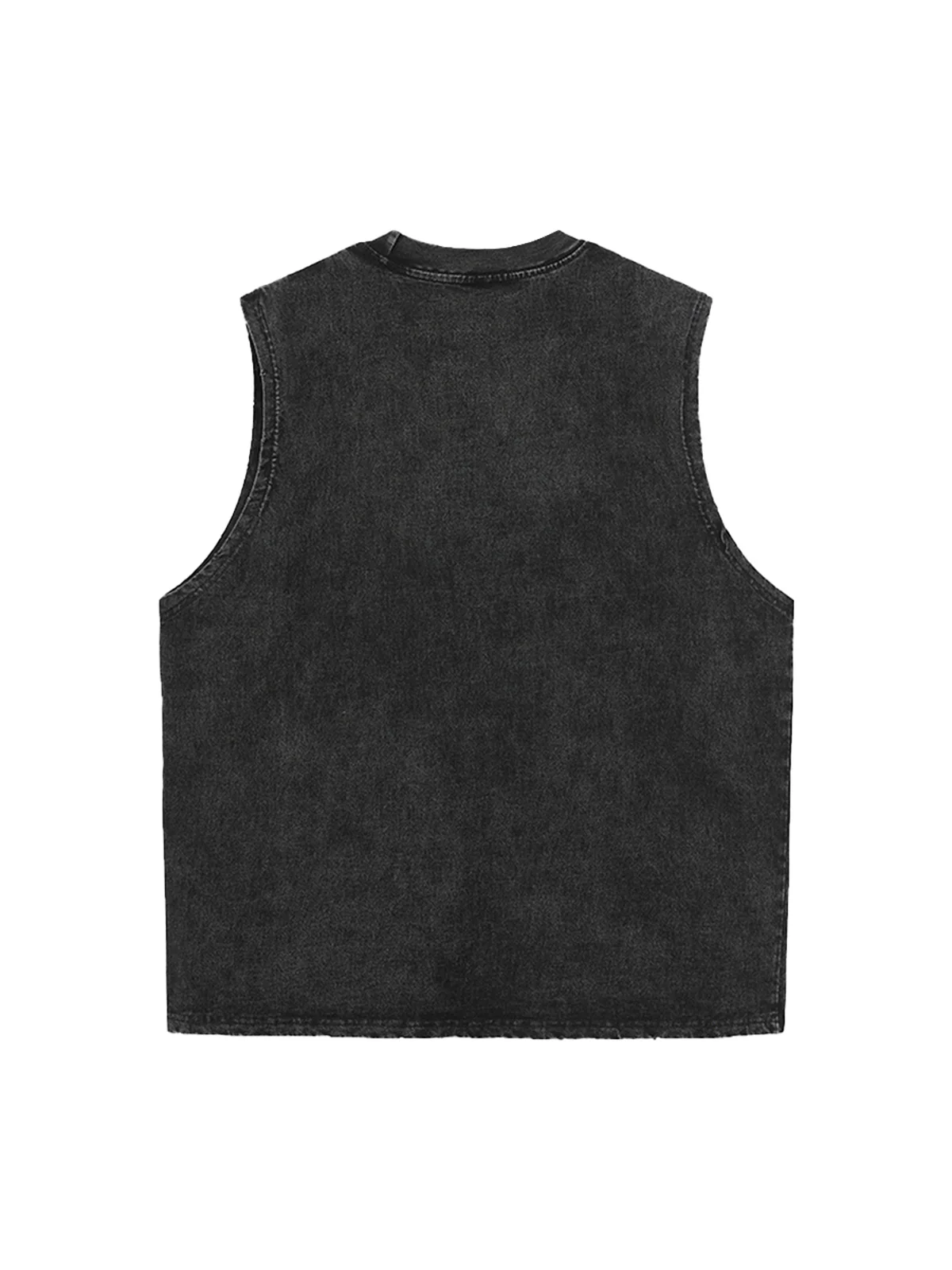 Original Fashion Men's Statue of Liberty Print Sleeveless Denim Vest