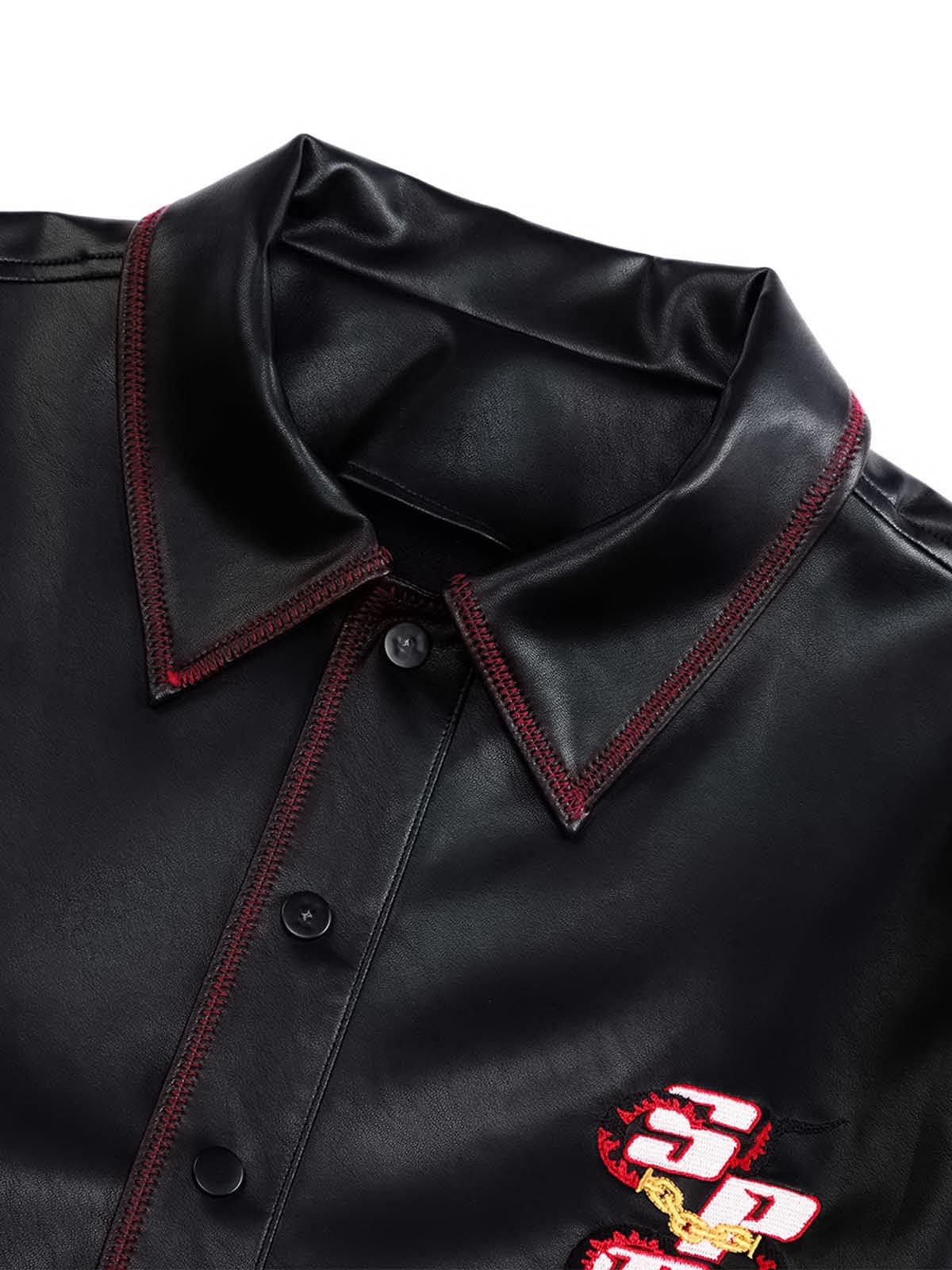 Original Embroidered Leather Shirt