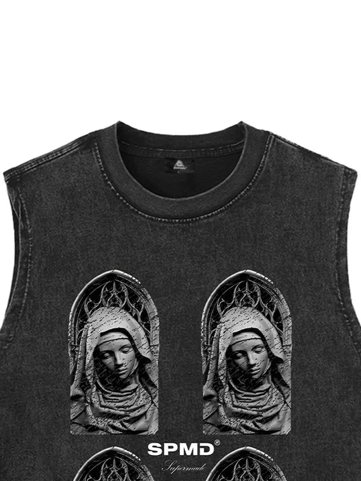 Original Virgin Mary Mottled Sculpture Vest