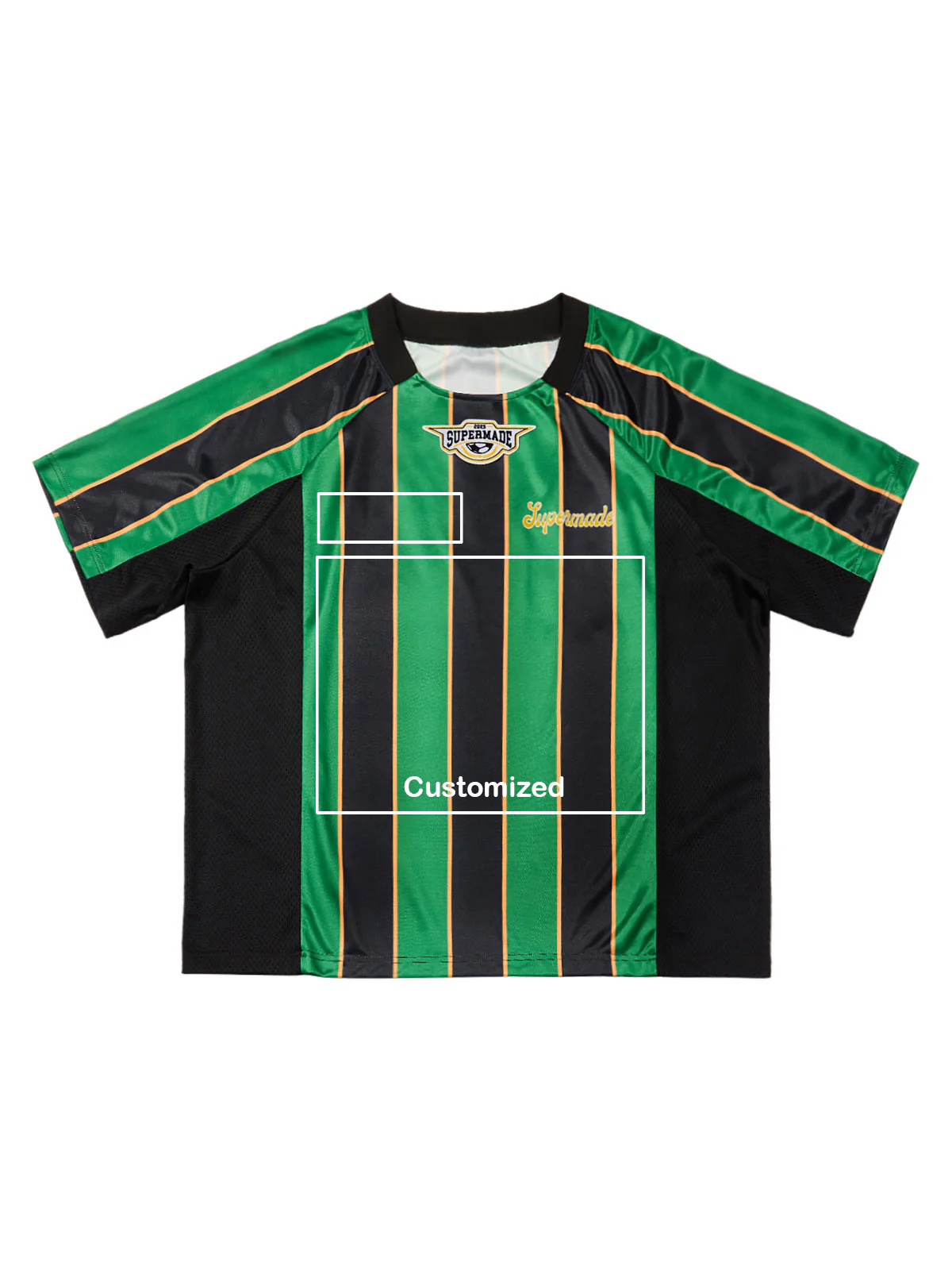 Original Retro Striped Spliced Sports Jersey T-Shirt