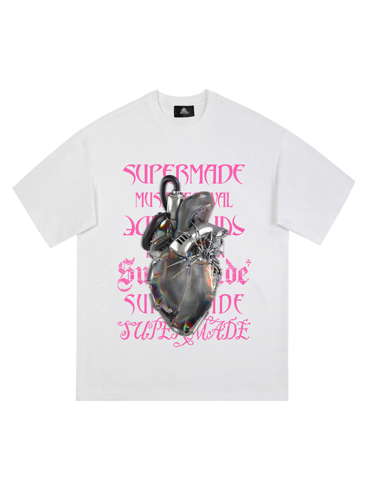Cyberpunk Heart Graphic T-Shirt
