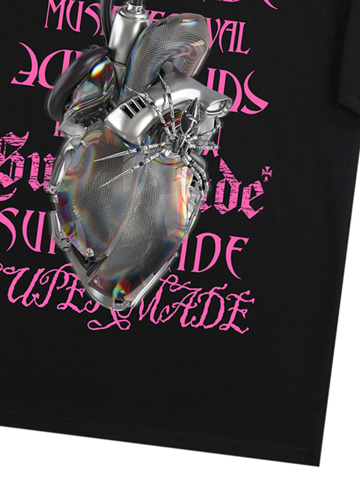 Cyberpunk Heart Graphic T-Shirt