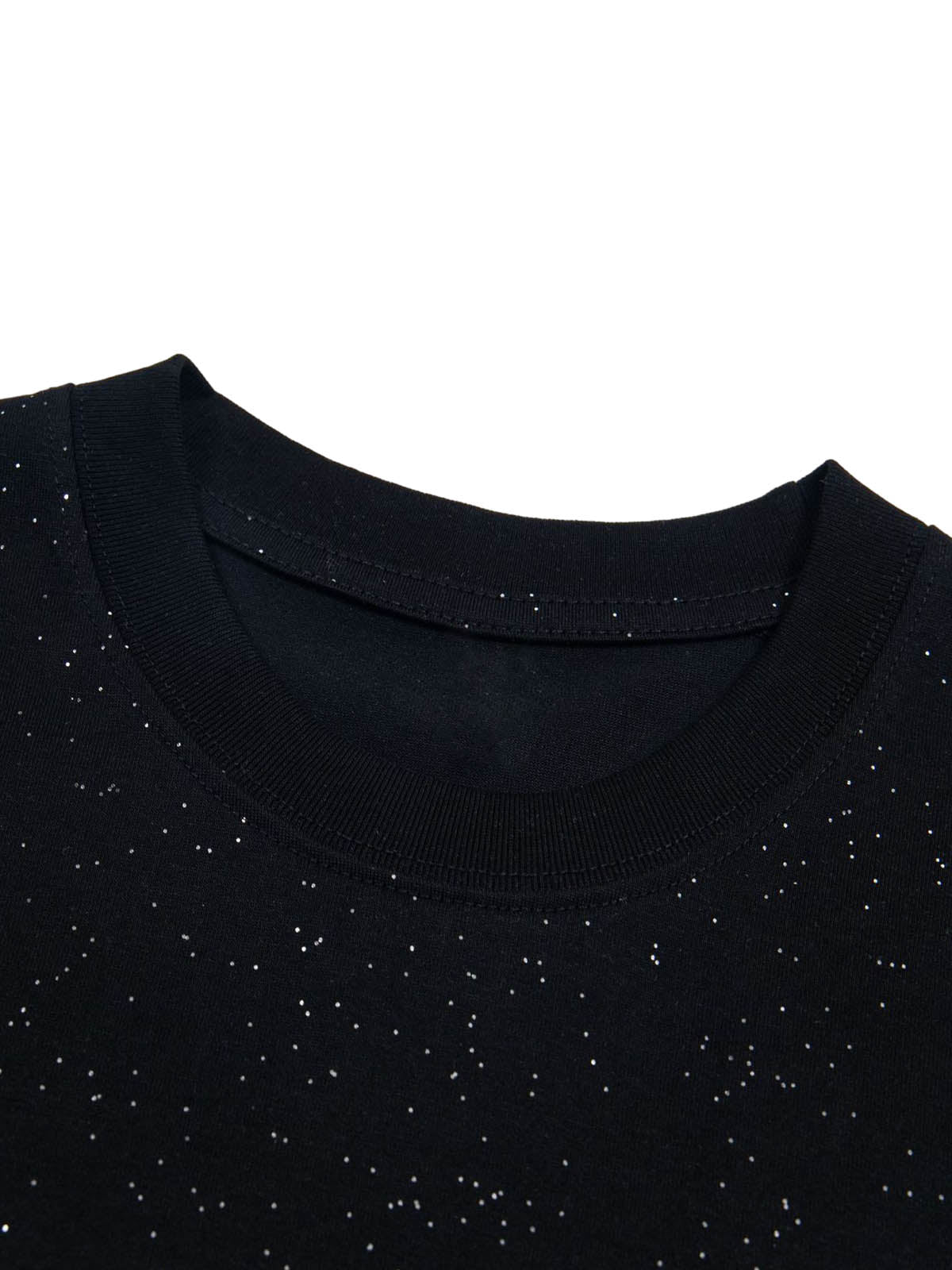 Retro Heavy Starry Sky Print Font Design Short-sleeved T-shirt