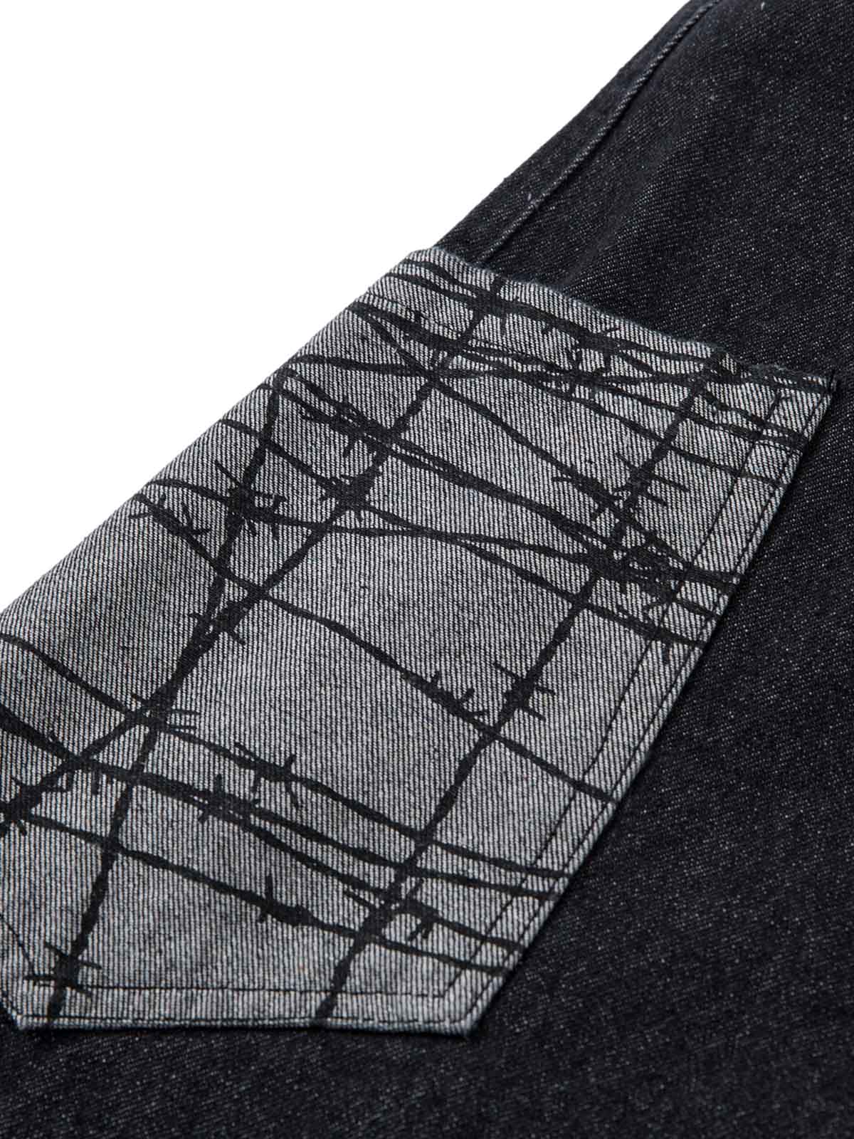 Patch Pocket Baggy Jeans