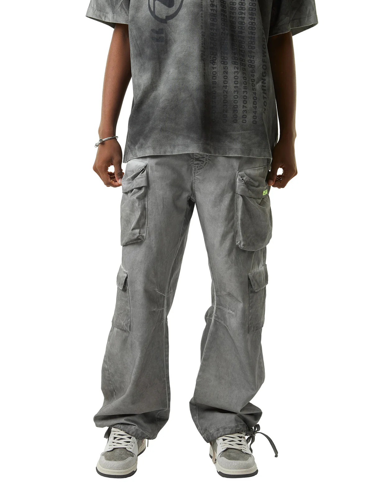 Thesupermade Vintage Wasteland Style Multi Pocket Work Pants