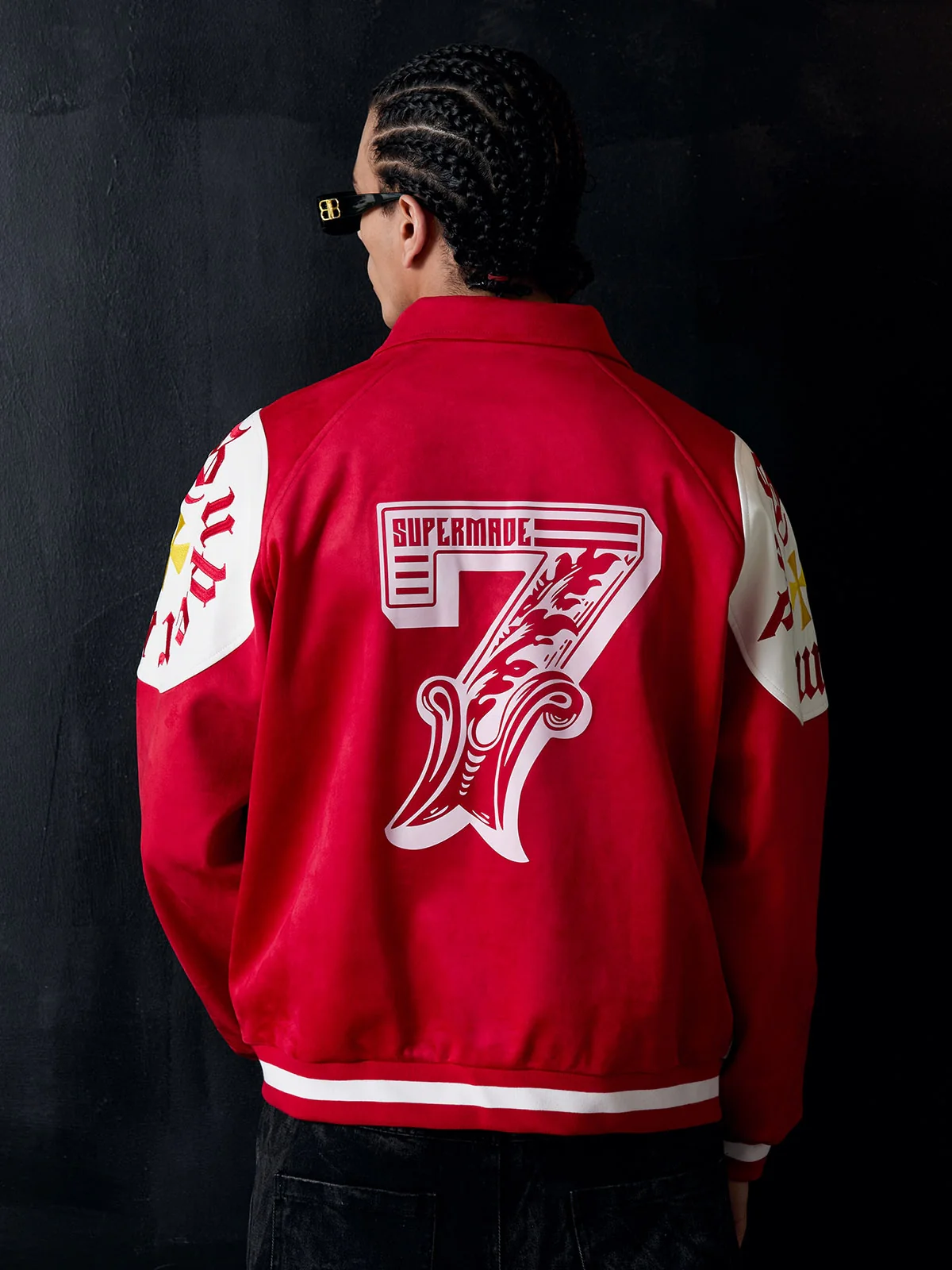 Original Contrast Color Varsity Jacket - 2349