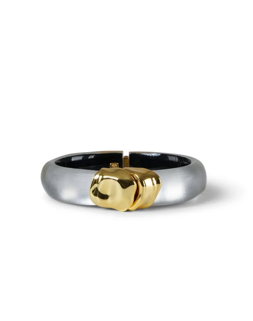 Grey Lucite Hinge Bracelet