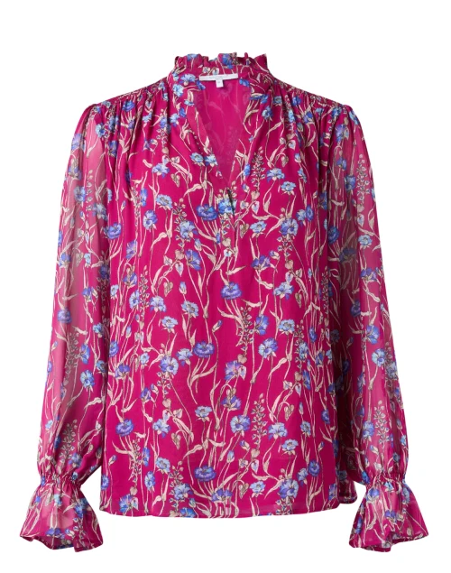 Chelsea Magenta Floral Blouse