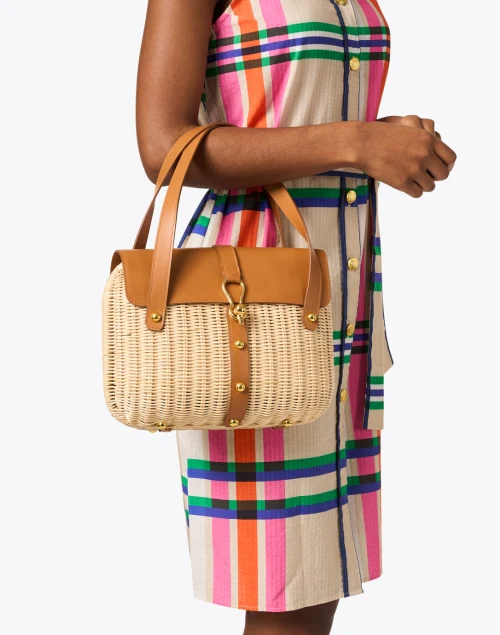 Desire Camel Wicker Handbag