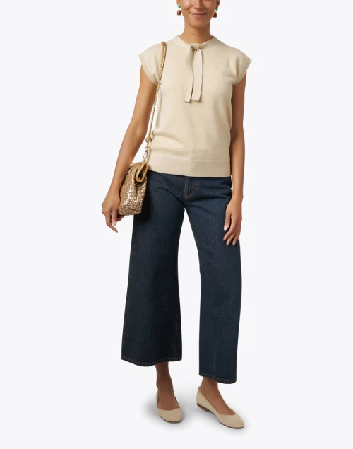 Judy Navy Wide Leg Jean