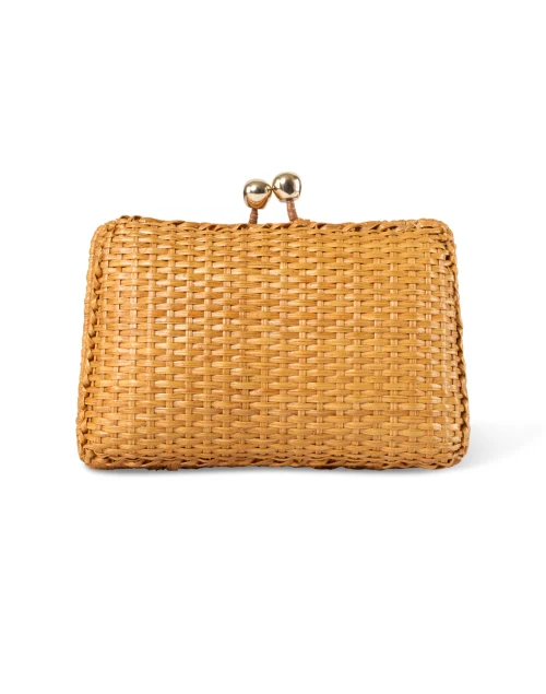 Charlotte Honey Wicker Clutch