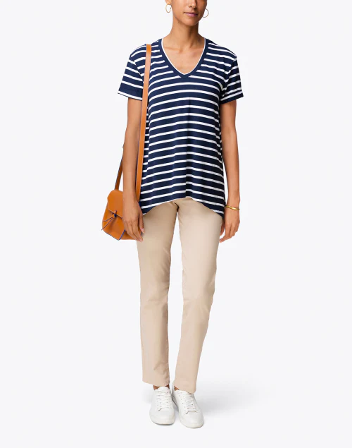 Sand Tapered Straight Leg Stretch Cotton Jean