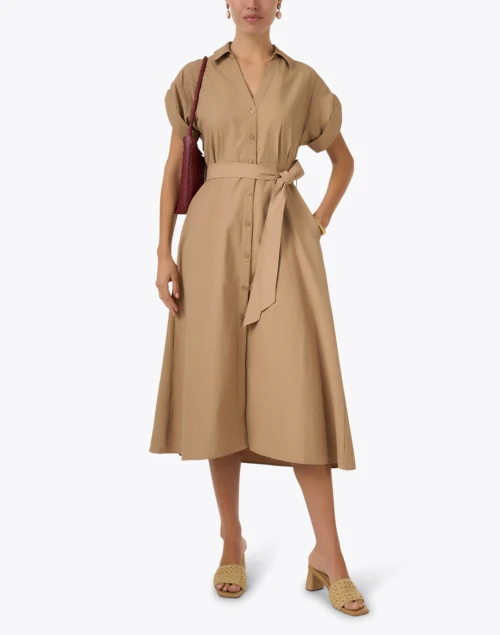 Fia Beige Shirt Dress