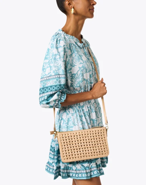 Nora Tan Leather Crossbody Bag