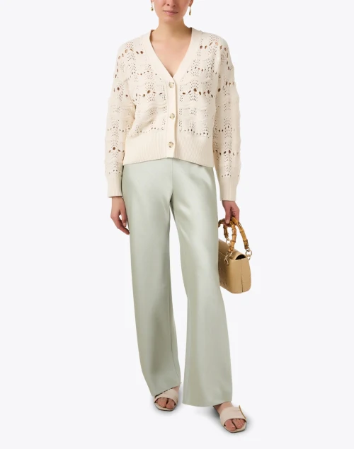 Green Bias Satin Pant
