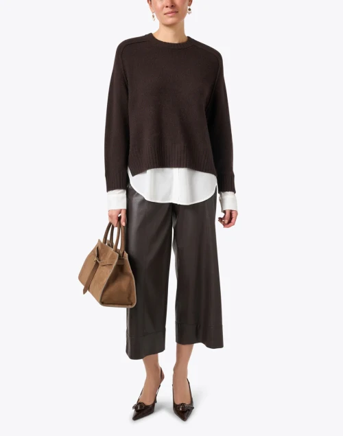 Parson Brown Wool Cashmere Looker Sweater