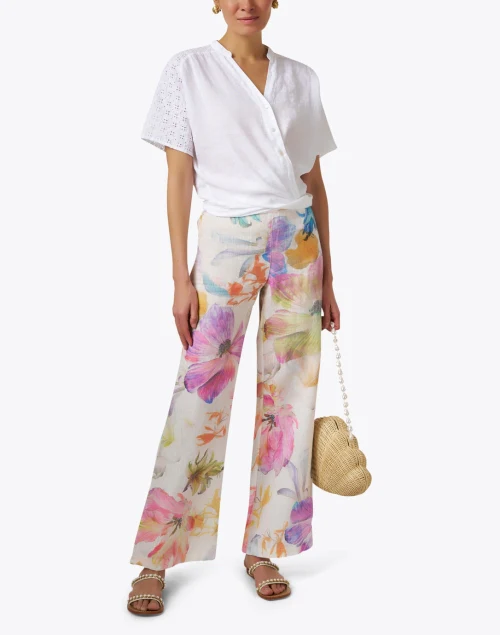 White Linen Blouse