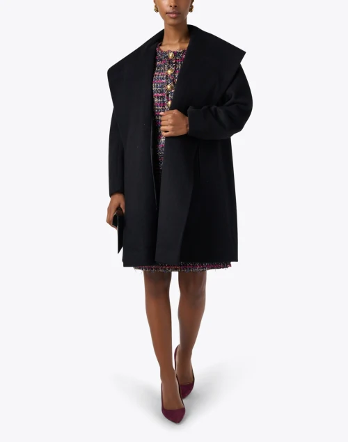 Simone Black Wool Coat