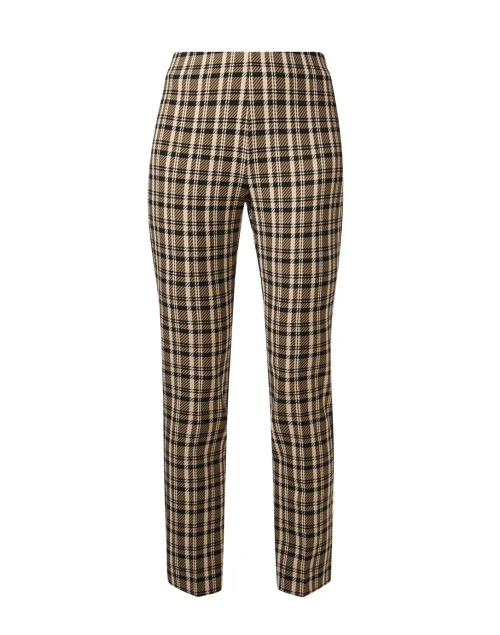 Emma Neutral Plaid Pull On Pant