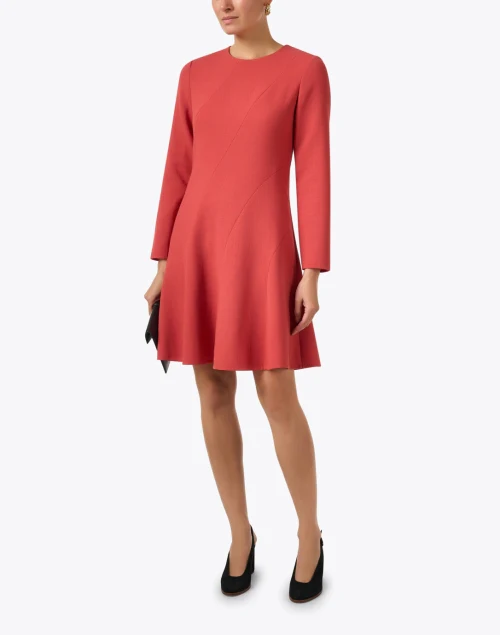 Brick Red Wool Dress