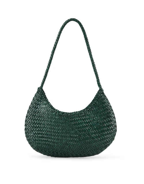 Nova Luna Green Woven Leather Bag