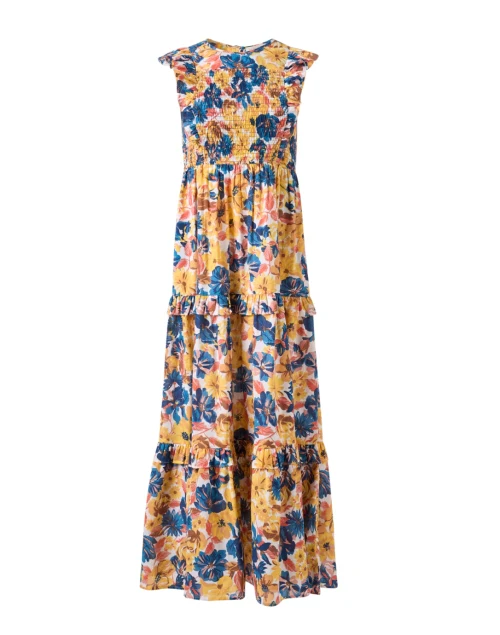 Iris Multi Print Cotton Dress
