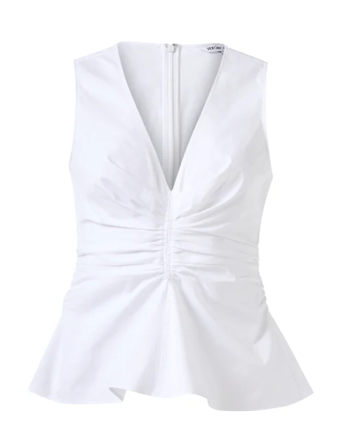 Aiden White Sleeveless Top