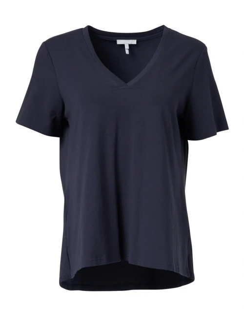 Christy Navy Cotton Modal Tee