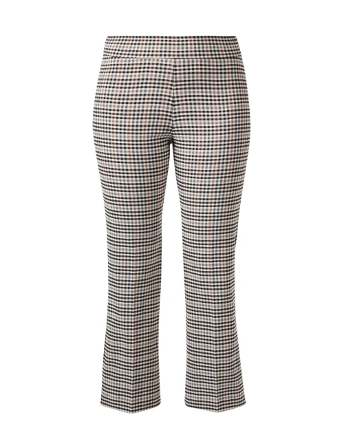 Leo Check Print Crop Flare Pant