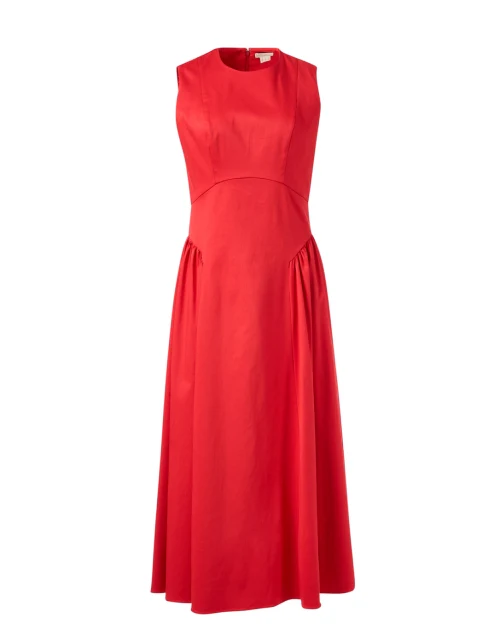 Grayson Red Cotton Poplin Dress