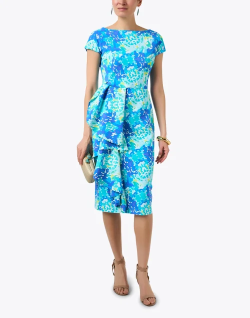 Marianella Blue Print Dress