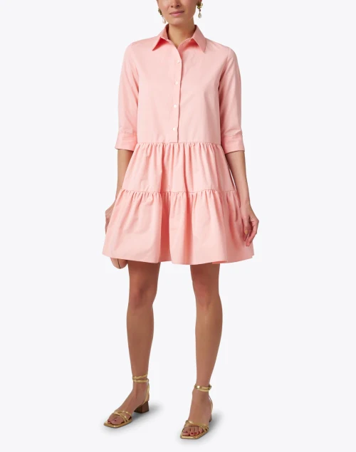 Pink Cotton Shirt Dress