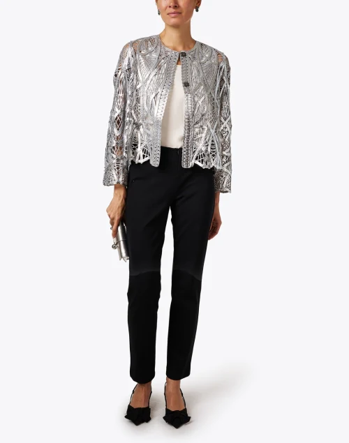Silver Lace Topper Jacket