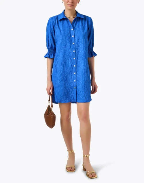 Miller Blue Textured Dress