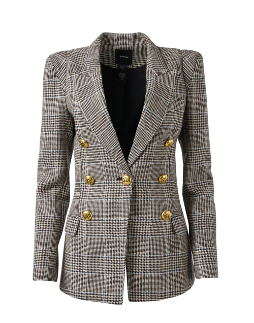 Classic Check Linen Blazer