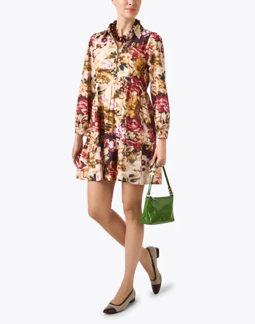 Romy Pink Multi Floral Cotton Dress