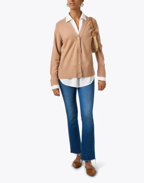 Callie Camel Wool Cashmere Looker Sweater