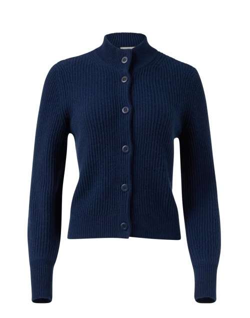 Navy Cashmere Cardigan