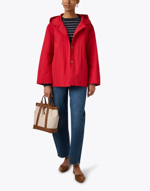 Red Hooded Jacket