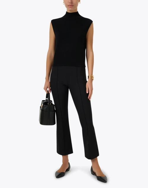 Black Flare Crop Pant