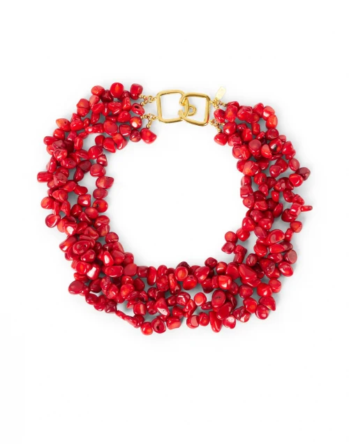 Coral Multi-Strand Necklace