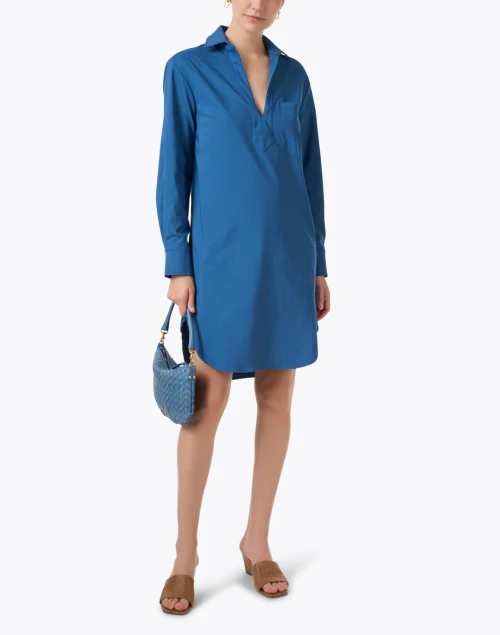 Julia Blue Popover Dress