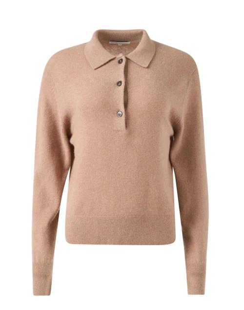 Camel Polo Cashmere Sweater