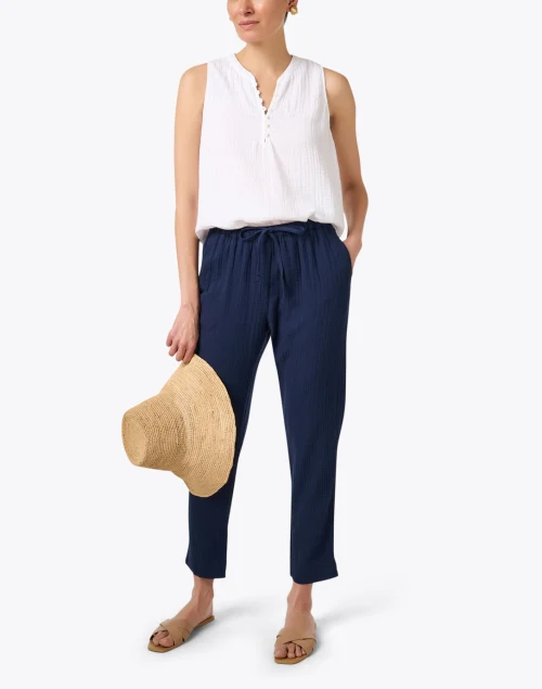 Tish White Cotton Top