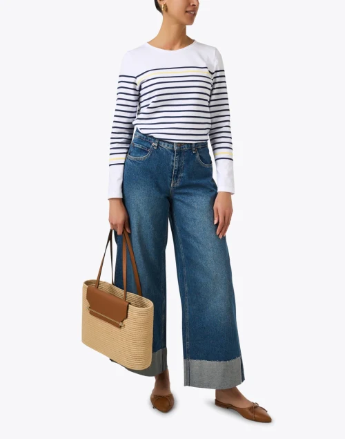 Nevada Blue Super Wide Leg Jean