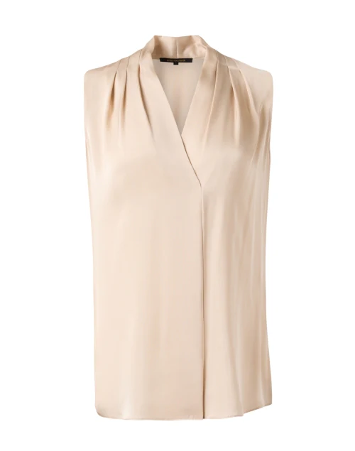 Mila Beige Silk Georgette Blouse