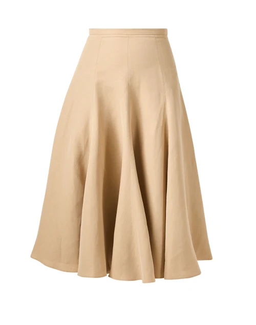 Beige Pleated Skirt