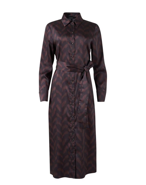 Multi Chevron Print Shirt Dress