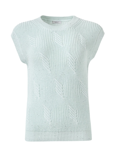 Seafoam Green Cotton Sweater