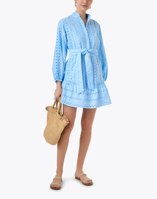 Rienza Blue Cotton Dress